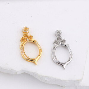 ペンダントトップ レディース 石留め用 空枠 シルバー925 翡翠 和田玉 玉髄 丸型 多種類 選べるサイズ 電気メッキ加工 シンプルデザイン プラチナカラー ゴールドカラー 普段使い