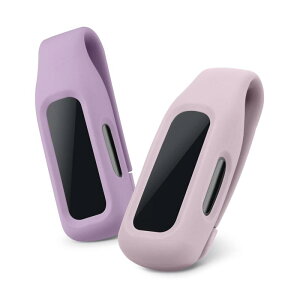 kwmobile Fitbit Inspire 3 / Inspire 2 / Ace 3�Ή� 2x �N���b�v�z���_�[ - �V���R�� �t�B�b�g�l�X�g���b�J�[ �N���b�v