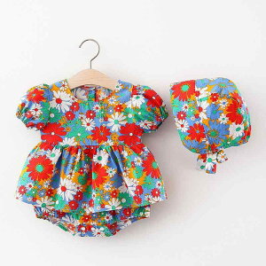 �J�o�[�I�[�� ���̎q �x�r�[ �����p�[�X ���� ���� �R�b�g�� �������� �v�����g �ėp �V���� �c�� 70 80 90 100cm �X�i�b�v�{�^�� �t�[�h�t�� ���S���S ���킢�� ���o����