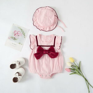 ロンパース 女の子 ベビー 新生児 赤ちゃん 綿100% 肌に優しい 薄手 吸湿性 かわいい レース プリンセスドレス風 夏物 百日祝い お宮参り お食い初め セレモニー 退院着 前開き(x2)