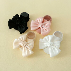 ベビーソックス キッズ 滑り止め 精梳綿 室内履き フットカバー リボン キャラクター 無地 かわいい くるぶし丈 中厚手 オールシーズン対応 赤ちゃん 子供用