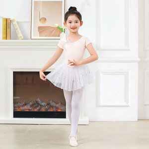 バレエ レオタード キッズ 女の子 半袖 練習着 発表会衣装 プロ仕様 股下スナップ ストレッチ ソフト生地 オールシーズン かわいい プリンセス 幼稚園