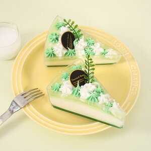 食品サンプル 冷蔵庫マグネット リアル 本物そっくり グリーンクリーム カットケーキ フェイクスイーツ 撮影小物 ディスプレイ 飾り スイーツショップ向け インテリア雑貨