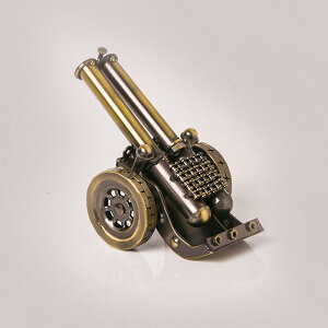 置物 手作り 電気メッキ加工 鉄製 大砲模型 アンティーク調 ヨーロピアン おしゃれ 卓上 インテリア飾り メタルクラフト リビング 書斎 アート オブジェ 青銅 古銅色(x2)