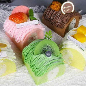 食品サンプル フルーツ ロールケーキ リアル かわいい 撮影小道具 店舗ディスプレイ ショーケース飾り おままごと用 おもちゃ プレゼント ギフト インテリア