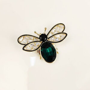 ブローチ レディース かわいい ミツバチ 軽やかで上品 個性的デザイン 万能 昆虫モチーフ アクセサリー 銅製 マイクロパヴェ 普段使い 通勤 オフィス フォーマル プレゼント ギフト