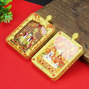 ネックレス 八大守護神 文殊菩薩 仏像 ペンダント チベット風 新中式 レトロ 銅合金 電気メッキ加工 お守り 干支 厄除け 開運アイテム 吉祥模様 個性的 ファッション(x2)