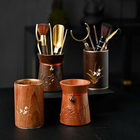 茶道セット 銅 木製 本格中華風 茶道六君子セット 功夫茶器 茶道具 茶刀 茶挟 茶筅 茶道具立て 茶器収納 茶卓飾り 黒檀 花梨 天然木使用