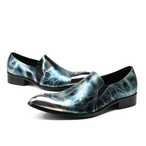 革靴 メンズ スリッポン ローファー 本革 ビジネス カジュアル 通気性 ポインテッドトゥ スタイリッシュ 個性的 ローカット メタルスタッズ ゴム底 グリーン 通勤 オフィス