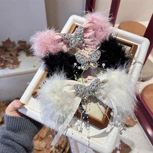 バレッタ レディース 韓国風 秋冬 羽根 フェザー リボン 蝶々 ラインストーン 輝く 手作り 後ろ髪 スプリングクリップ 清楚 かわいい 華やか ヘアアクセサリー