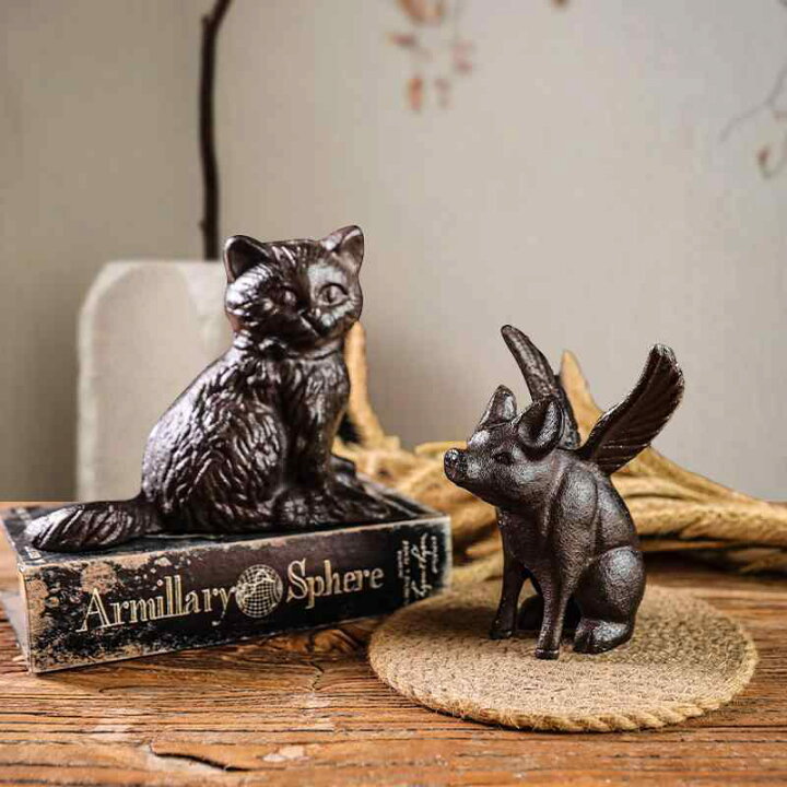 楽天市場】オブジェ 動物 ヨーロピアン スタイル 鋳鉄製 アイアン 