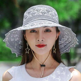 帽子 レディース UVカット つば広 折りたたみ 日よけ 韓国風 ファッション 通気性抜群 軽量 サマーハット 旅行 アウトドア 散歩 リゾート 小顔効果 紫外線対策 熱中症対策 春夏秋