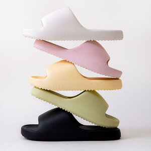 スライドサンダル メンズ レディース 男女兼用 厚底 やみつきクッション 滑り止め EVA素材 防水 速乾 室内履き ルームシューズ バススリッパ 外履き ベランダ 春夏