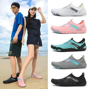 マリンシューズ メンズ レディース 男女兼用 5本指 速乾 通気性 排水 水陸両用 ソフトソール 軽量 ローカット レースアップ メッシュアッパー 渓流 ハイキング 登山 ビーチ ウォーキング ラ