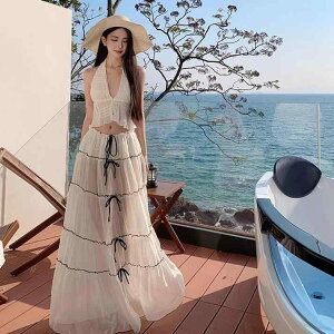 水着 レディース ビキニ セパレート ロングスカート 体型カバー 細見え 小胸 セクシー 高級感 ビーチ リゾート 海水浴 プール 旅行 胸パッド付き ノンワイヤー ポリエステル(x2)