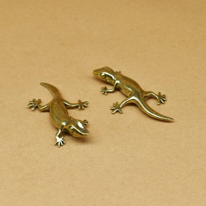 楽天市場】置物 真鍮製 ヤモリ ゲッコー レトロ調 ヴィンテージ風 