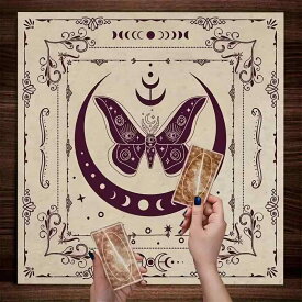 テーブルマット 珪藻土 タロットカード柄 印花デザイン 吸水 速乾 防汚 お手入れ簡単 洗える 滑り止め 正方形 キッチン ダイニング リビング アメリカンスタイル 多用途