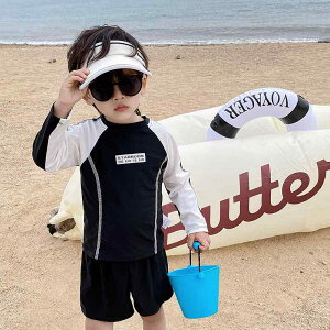 水着 キッズ 男の子 女の子 長袖 UVカット 速乾 セパレート 子供 ベビー 小学生 幼児 ポリエステル素材 日焼け対策 海 プール ビーチ 川遊び
