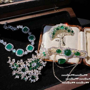 ブローチ レディース コロンビアエメラルドグリーン フラワー ジルコニア 18K金メッキ アンティーク調 フレンチレトロ 煌めく エレガント プレゼント