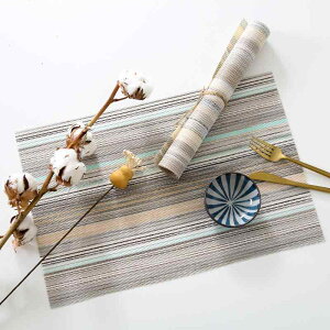 ランチョンマット 防水 防汚 耐熱 撥水加工 PVC製 北欧風 おしゃれなデザイン 長方形 テーブルマット コースター ダイニング 食卓 リビング キッチン