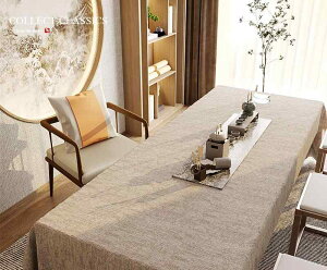 テーブルクロス 防水 防汚 綿麻生地 新中式 禅意 中国風 レトロ ダイニング リビング 茶卓 デスク コーヒーテーブル 多用途 テーブルランナー