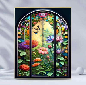 _ChA[g l SҌ 5D  th  DIY ی^r[Y LL k LoX G t[Ȃ rO Q  EH[fR 30×40cm(x2)