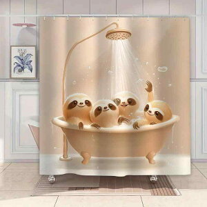 シャワーカーテン 防水 デジタルプリント ポリエステル製 モダン シンプル 間仕切り バスルーム ユニットバス トイレ 洗面所 突っ張り棒対応