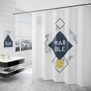 シャワーカーテン 防水 厚手 ポリエステル デジタルプリント 大柄 おしゃれ モダン 個性的 シンプル 洗える 浴室 バスルーム 間仕切り 目隠し 脱衣所 仕切り