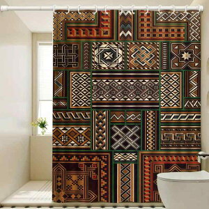 シャワーカーテン 穴あけ不要 防水 乾湿分離 折りたたみ 浴室 間仕切り ポリエステル製 セット バスルーム用