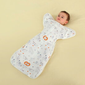スリーパー ベビー 新生児 竹綿 春夏 接触冷感 防驚跳 寝冷え防止 おくるみ 袖付き 赤ちゃん 安眠 パジャマ