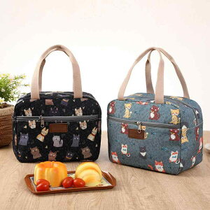 ランチバッグ レディース 保温保冷機能 通勤 オフィス マザーズバッグ サブバッグ 厚手 キャンバス 帆布 和柄 かわいい動物柄 花柄デザイン お弁当袋