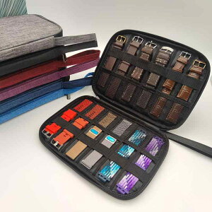 Apple Watch バンド スマートウォッチ アクセサリー 収納ケース 多機能 旅行 出張 携帯 ガジェットポーチ 600D オックスフォード布 黒 グレー 青 紫 紺 赤 整理整頓 クラッチバッグ型(x2)