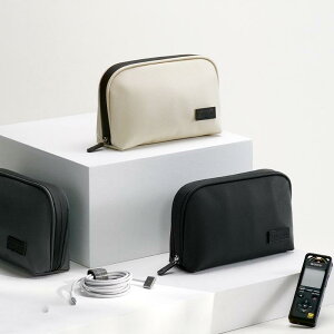 ガジェットポーチ PUレザー 防水 大容量 多機能 携帯用 旅行 出張 トラベル収納 スマホ 充電器 データケーブル PC周辺機器 デジタル小物 整理ケース(x2)