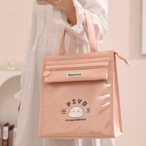 保温保冷バッグ 折りたたみ 大容量 10.8L 漏れにくい おしゃれ 手提げ 通勤用 アウトドア ピクニック お弁当箱 ランチバッグ オックスフォード生地 男女兼用 ブルー ピンク(x2)