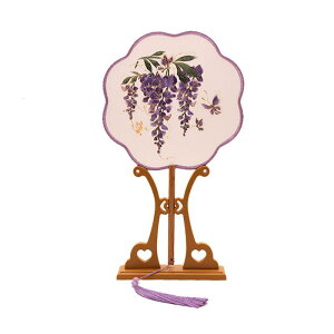 うちわ 両面刺繍 蘇州刺繍 絹製 木製 丸型 中国風 古風 漢服 舞踊 ダンス パフォーマンス 扇子 イベント コスプレ 装飾品