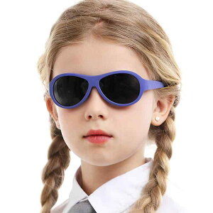 サングラス キッズ 子供 男の子 女の子 偏光レンズ UV400 紫外線対策 軽量 スポーツ アウトドア レジャー お出かけ おしゃれ かわいい TACレンズ TPEEフレーム 楕円フレーム