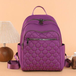 リュック レディース 軽量 大容量 A4収納 ナイロン カジュアル おしゃれ 通勤 通学 デイリーユース お出かけ 旅行 多機能 ポケット豊富 黒 白 グレー 紫 青