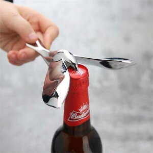 栓抜き 亜鉛合金製 多機能 不倒翁 バランス飛鳥 イーグル型 ビール ワイン ボトルオープナー おしゃれ ユニーク ミニサイズ メタル 卓上 インテリア(x2)