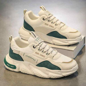 ダッドスニーカー メンズ メッシュ 通気性抜群 厚底 シークレット 滑り止め 耐久性 切り替え PUレザー 春夏 スポーツ カジュアル レースアップ ウォーキングシューズ