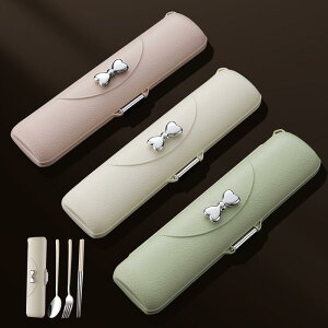 カトラリー ステンレス製 携帯用 韓国風 おしゃれ スプーン フォーク 箸 3点セット 学生 大人用 アウトドア 旅行 ピクニック お弁当 ランチ プレゼント ギフト ピンク 白 緑