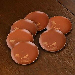 コースター 真鍮製 円形 茶道 功夫茶 茶敷き 茶托 おしゃれ 和風 レトロモダン 茶器 アクセサリー 6枚セット