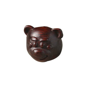 動物 かわいい いちご熊 多方向貫通穴 檀木 紫檀 緑檀 檀香 木製 ビーズ チャーム ハンドメイド アクセサリーパーツ キーホルダー ペンダント