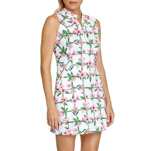 スカート レディース 吸汗速乾 ストレッチ 伸縮性 動きやすい 快適 小花柄 昇華プリント テニス ゴルフ ランニング サイクル スポーツ カジュアル 春夏 ポリエステル素材 ホワイト