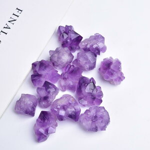 パワーストーン ウルグアイ産 天然アメジストクラスター アメジストポイント 約100g アロマストーン 水槽 アクアリウム レイアウト 浄化 風水 ヒーリング インテリア 置物