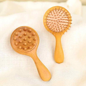 ヘアブラシ レディース メンズ 金檀木 天然木製 両面 パドルブラシ 頭皮マッサージ 血行促進 ボリュームアップ ふんわり 美髪ケア ツヤ髪 リラックス効果 スカルプ 静電気防止