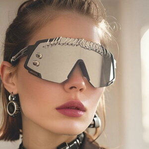 サングラス メンズ レディース 防風 軽量 PC素材 メタルリング サイクリング 登山 アウトドア スポーツ パーティー ヒップホップ パンク 個性的 ファッション おしゃれ