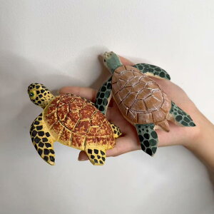 置物 木製 天然木 マリンテイスト ウミガメ アクアリウム 水槽飾り インテリア雑貨 卓上オブジェ 吊り下げ飾り おしゃれ かわいい 癒し 玄関 リビング