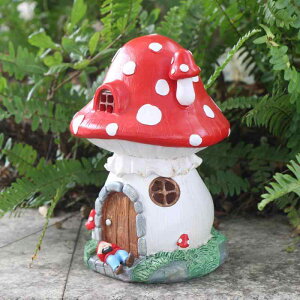 ソーラーライト キノコ 置物 屋外 庭 ガーデン 玄関 芝生 オブジェ ナイトライト 太陽光充電 自動点灯 防水 樹脂製 景観 装飾 おしゃれ かわいい シンプル