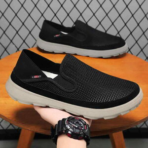 シューズ メンズ スリッポン 大きいサイズ モカシン 通気性 蒸れない クッションインソール メッシュ素材 春夏秋 カジュアル シニア向け コンフォート