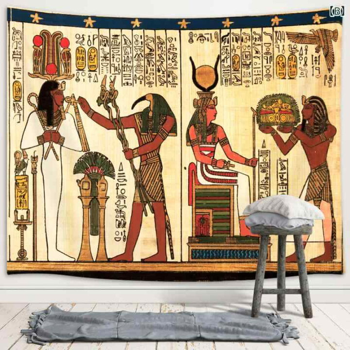 楽天市場】タペストリー 古代エジプト 猫 神秘 ピラミッド 神殿 